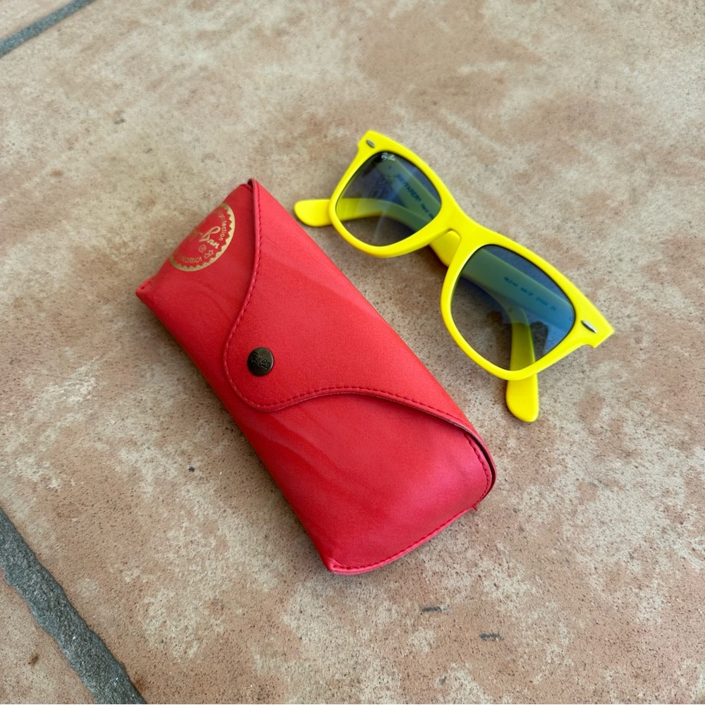 Yellow RayBan Wayfarer Sunglasses